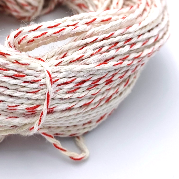 Шпагат біло-червоний